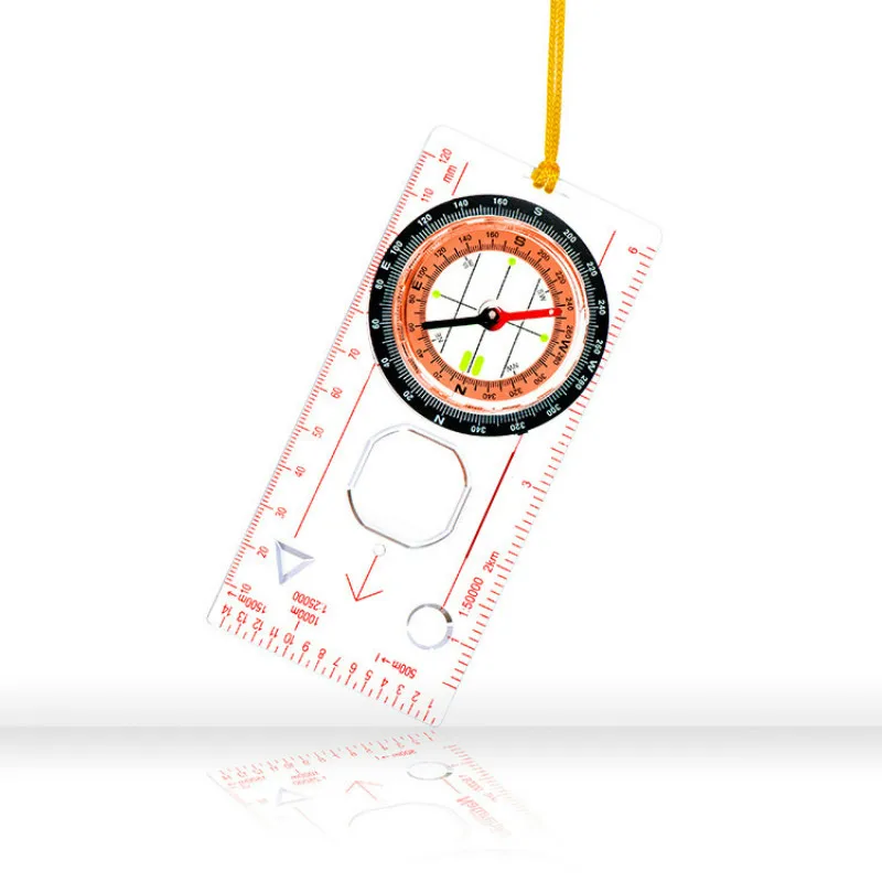 Multi-Function Pointer Compasses Ruler Magnifier Protractor Compasses Universal for Outdoor Camping Hiking Adventure Gifts Multi-Function Pointer Compasses Ruler Magnifier Protractor Compasses Universal for Outdoor Camping Hiking Adventure Gifts
