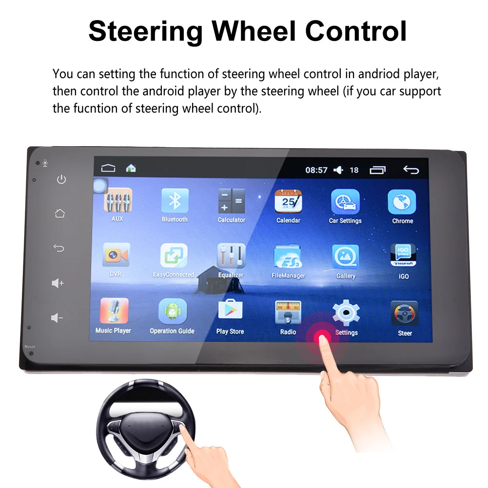 Perfect 7 Inch 2DIN Bluetooth WIFI Navigator Radio MP5 Audio Player GPS Reversing Camera RDS Quad-core Android 6.0 For Toyota EU Map 2 Perfect 7 Inch 2DIN Bluetooth WIFI Navigator Radio MP5 Audio Player GPS Reversing Camera RDS Quad-core Android 6.0 For Toyota EU Map 2