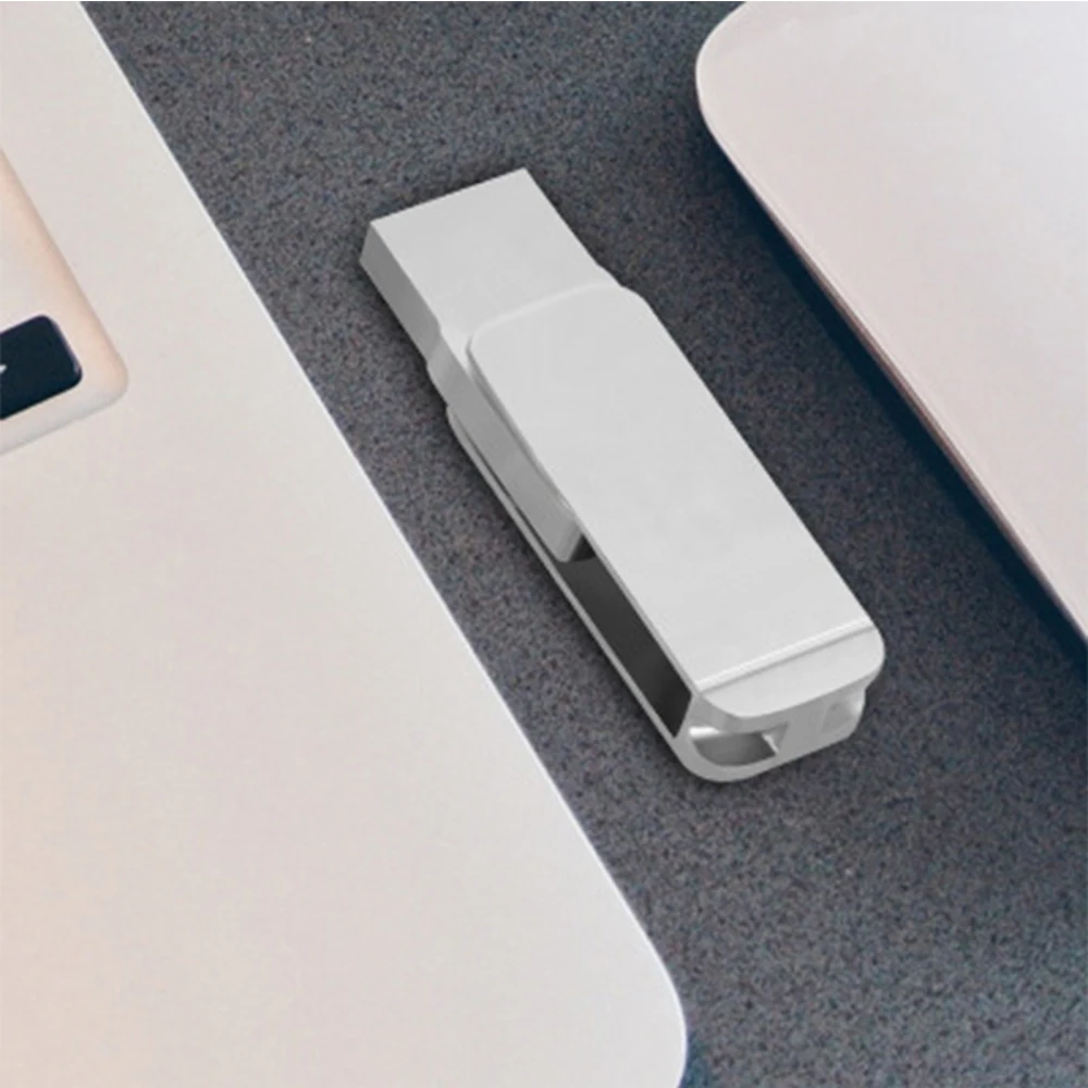 2 в 1 флеш-накопитель USB 3,0 телефон компьютер u-диск портативный 128G карта памяти флэш-диск совместимый для iPhone iPad ПК-серебро