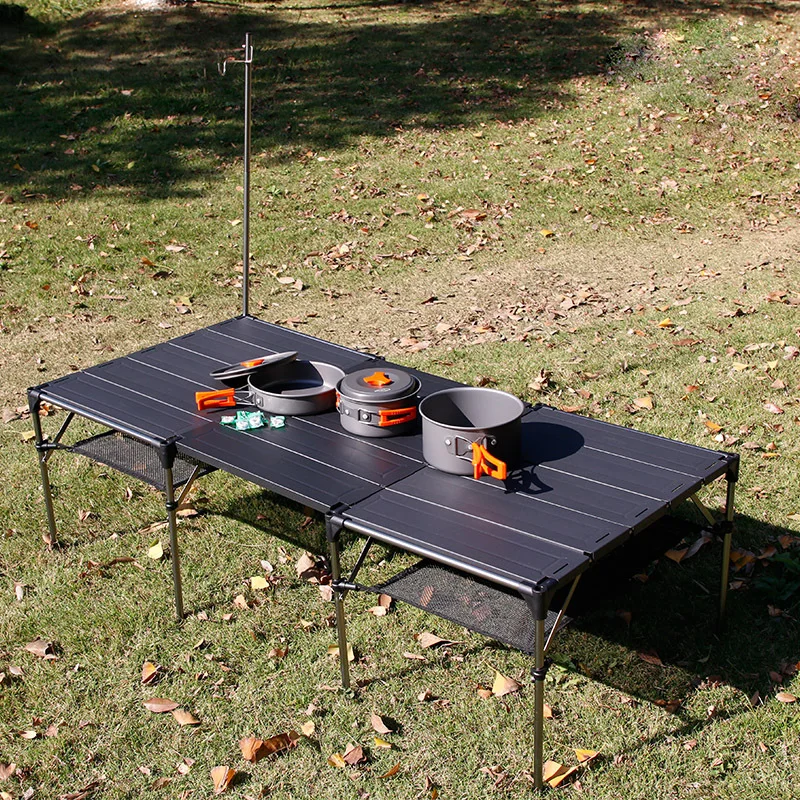  YUETOR OUTDOOR DIY splicing Ultra Light Portable Folding Table Hooking Camping Outdoor Picnic Alumi