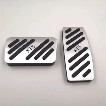 

Aluminum Car-Styling Accelerator Gas Pedal Brake Pedals Non Slip Pads Cover AT For Cadillac XT5 2016 2017 2018 Car Accessories