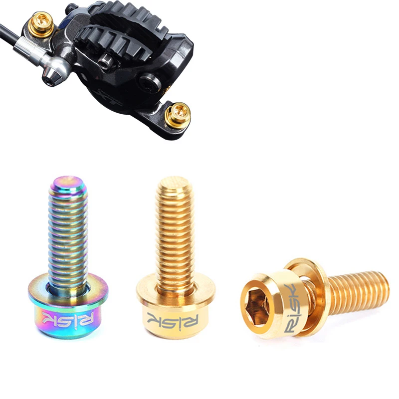 Tornillos óxido MTB Bici del camino del Freno de Disco de La Bicicleta Dispositivo de Sujeción la Pinza De Freno De de Bicicleta de Montaña Lavadora Dent Partes ciclismo|brake