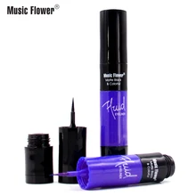 Профессиональный бренд музыка цветок 2 в 1 Matte Водонепроницаемый подводка для глаз двойной Eye Liner черный быстрый сухой прочного век 4 цвета