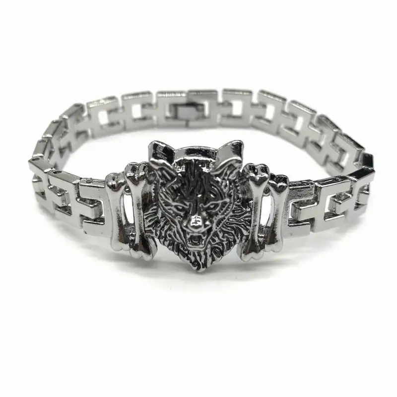 

New Viking Wolf Bracelet for Men Nordic Slavic Jewelry Punk Style