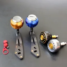 Рыболовная катушка, аксессуар, крепкая Рыболовная катушка из углеродного волокна, ручка для колеса, размер отверстия 8x5 мм и 7*4 мм