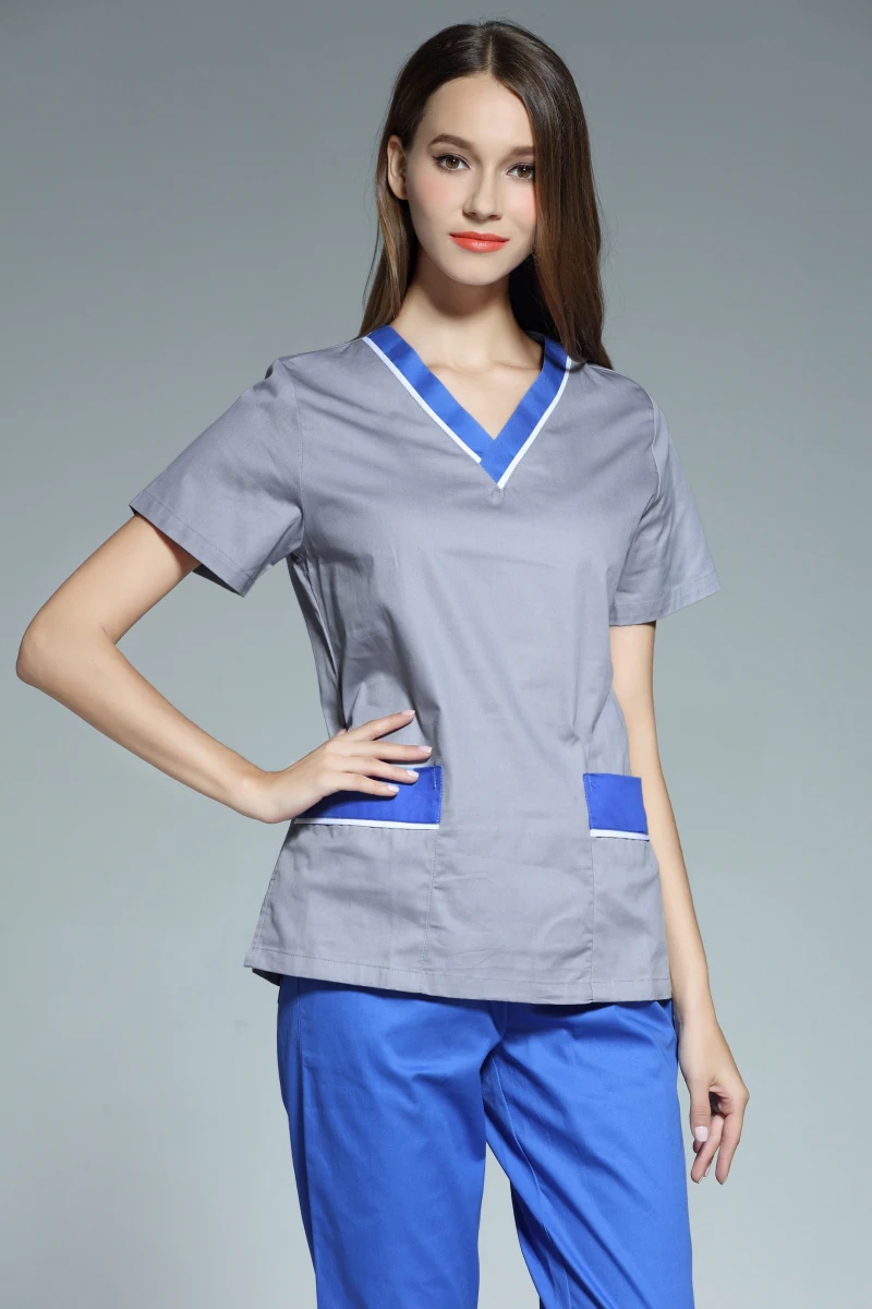 Новое поступление женские медицинские Равномерное Скраб стоматологическая клиника салон красоты рабочей одежды с короткими рукавами
