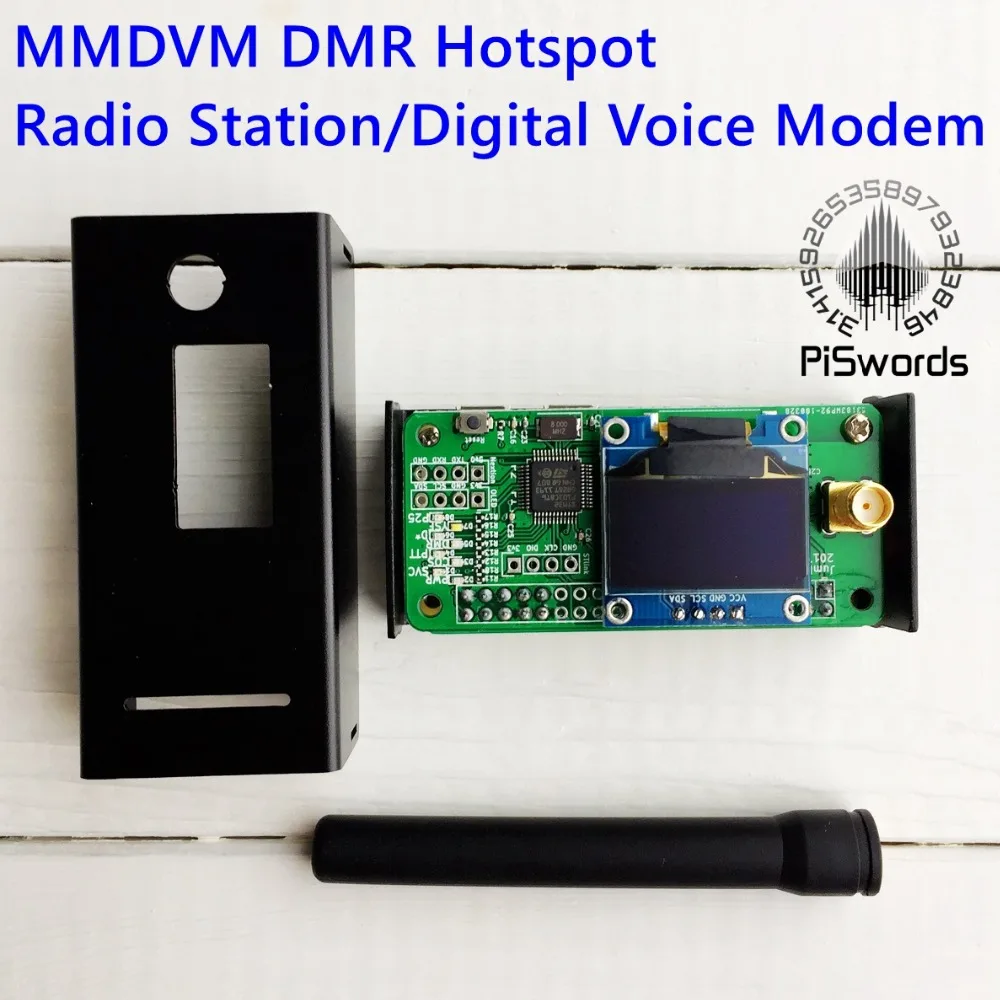 MMDVM DMR P25 jumbo точка доступа радиостанции цифровой голосовой модем YSF+ raspberry pi+ OLED+ антенна+ черный чехол+ 32G TF готов к QSO