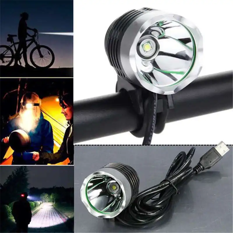 

3000 Lumen XML T6 USB Interface LED Bike Bicycle Light Headlamp Headlight 3Mode outdoor sports Mountain Portable Flashlight p20