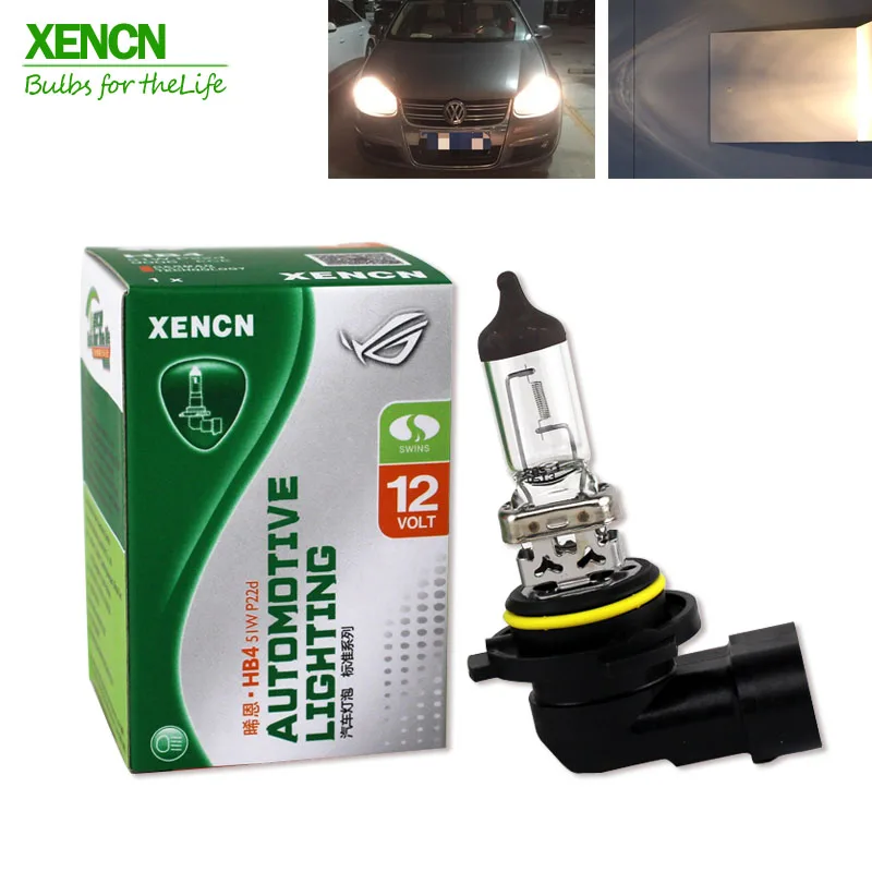 

XENCN HB4 9006 12V 51W 3200K Clear Series Original Car Headlight OEM Halogen Bulb Auto Headlight EMARK Long Lifetime Lamps 2PCS