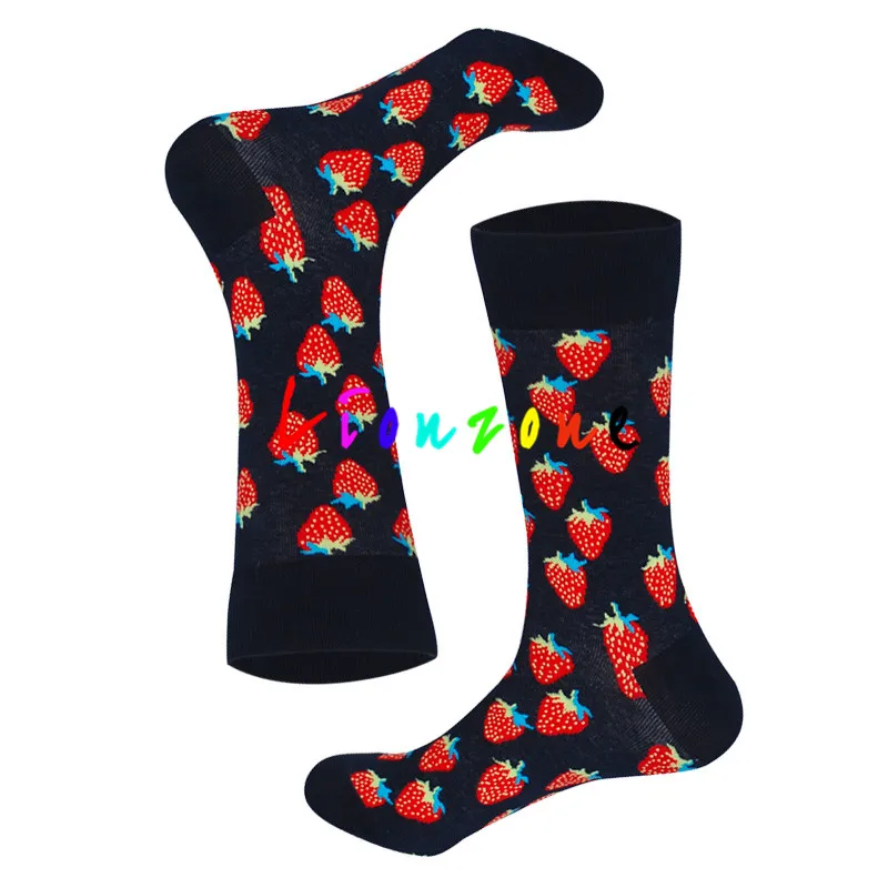 Lionzone Happy Socks женские носки больших размеров с фруктами и известными искусствами, дизайнерские носки хлопковые с забавным рисунком, уличная одежда, подарок для влюбленных