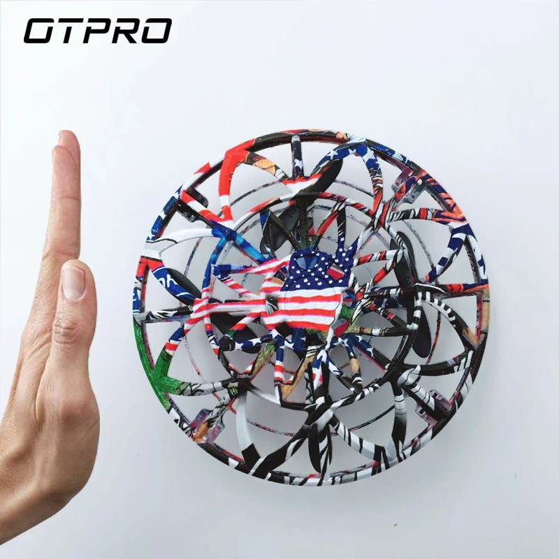 

The New Fashion Anti-collision Hand UFO Ball Flying RC Toys Led Gift Suspension Mini Induction Drone For Kids OTPRO