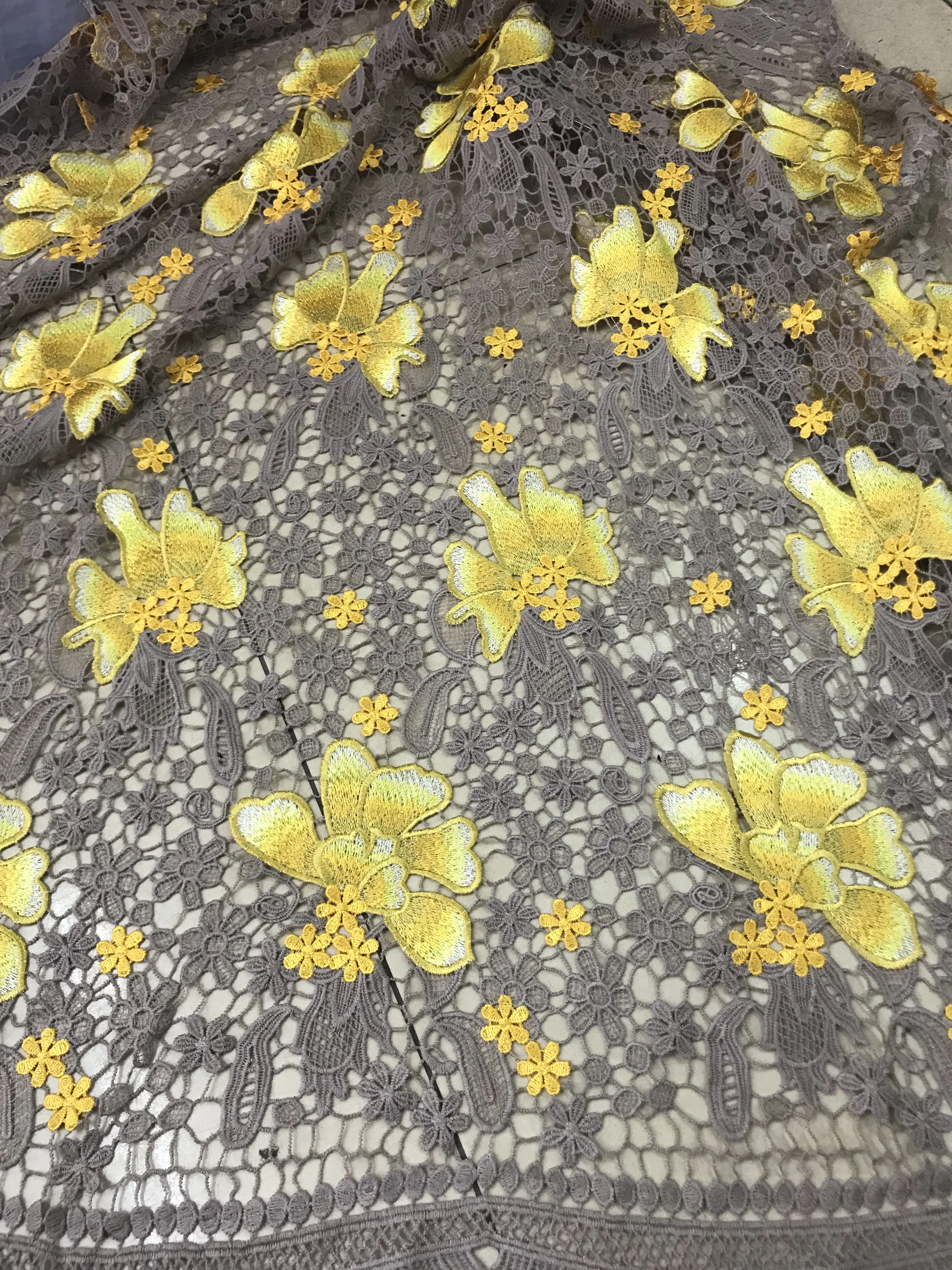 

CiCi-6.3421 fashionable sequins tulle embroidery french net lace fabric for party dress