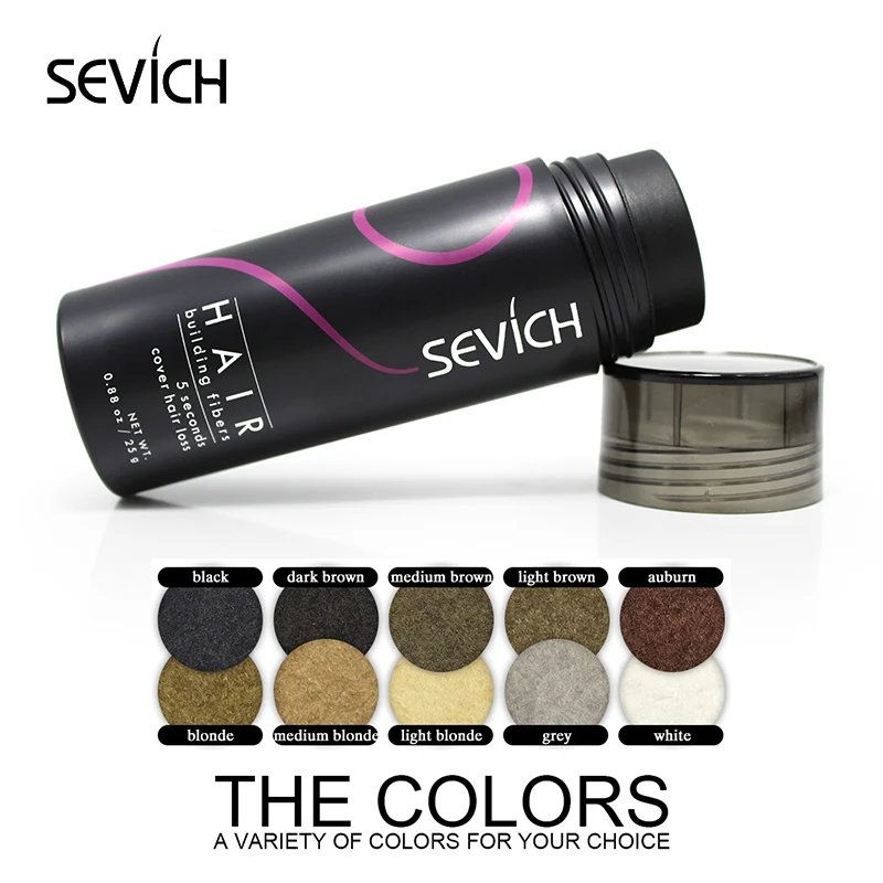 sevich 25g keratin hair building fiber Thickening hair spray powder for hair loss hair growth care product Instant Wig Regrowth sevich 25g keratin hair building fiber Thickening hair spray powder for hair loss hair growth care product Instant Wig Regrowth
