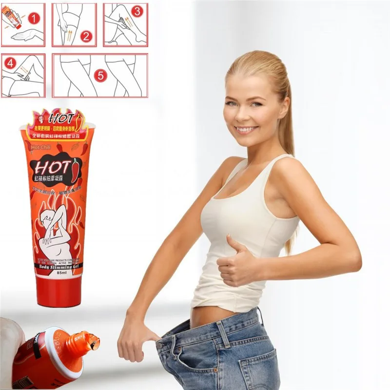 Dropshipping 85ml Hot Chilli Cream Navel Stick Slim Patch Weight Loss