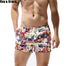 Мужские пляжные шорты с принтом RAY GRACE, мужские шорты для серфинга, Мужская дышащая пляжная одежда, быстросохнущие пляжные брюки, одежда для плавания, спортивные плавки