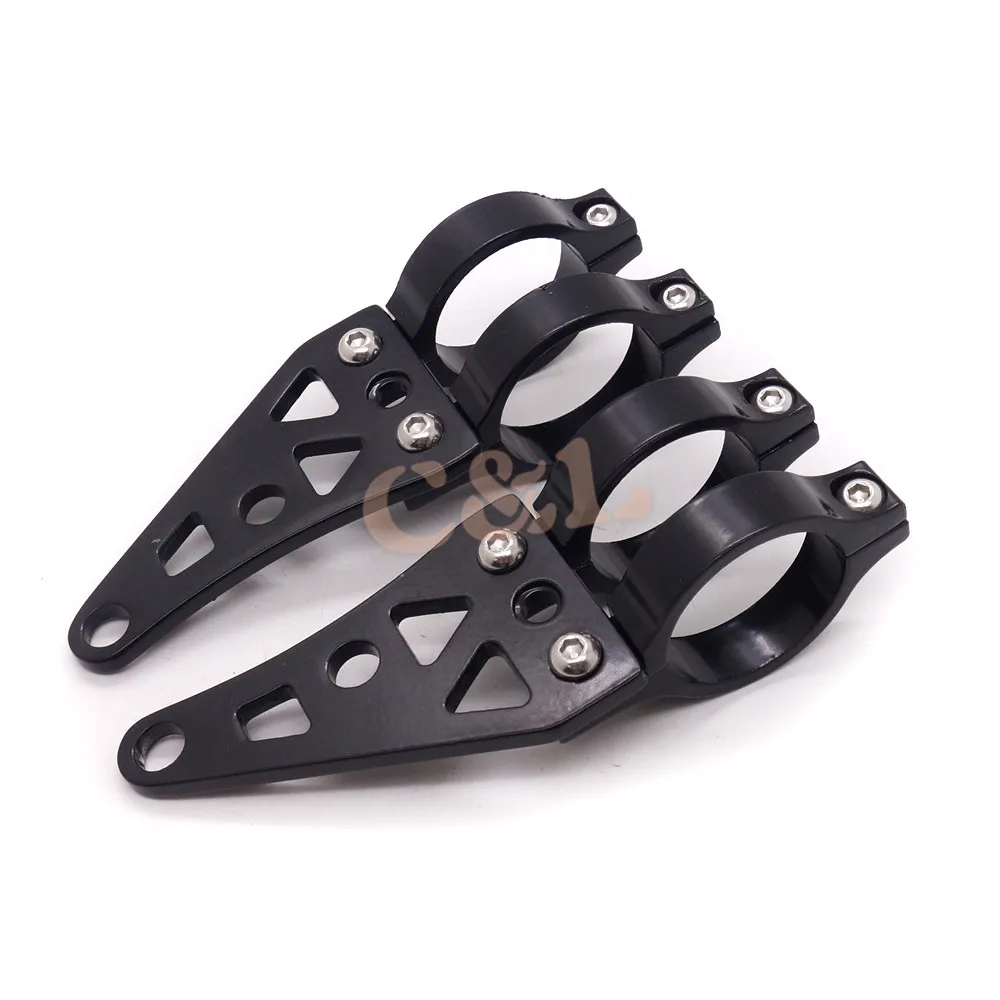 

Black 39mm Aluminum Headlight Mount Bracket Fork Turn Signal Clamps For Cafe Racer Custom Motorcycle
