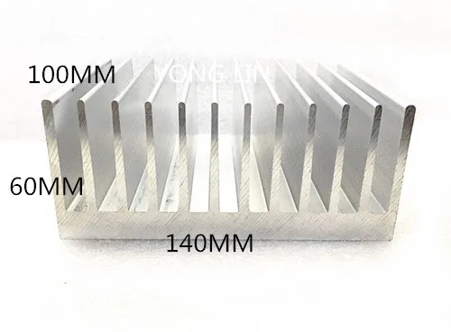 

1pcs aluminum heatsink 140*60-100MM/Super cooling plate/Super power from cold tablets/6063 aluminum/Engine heat sink