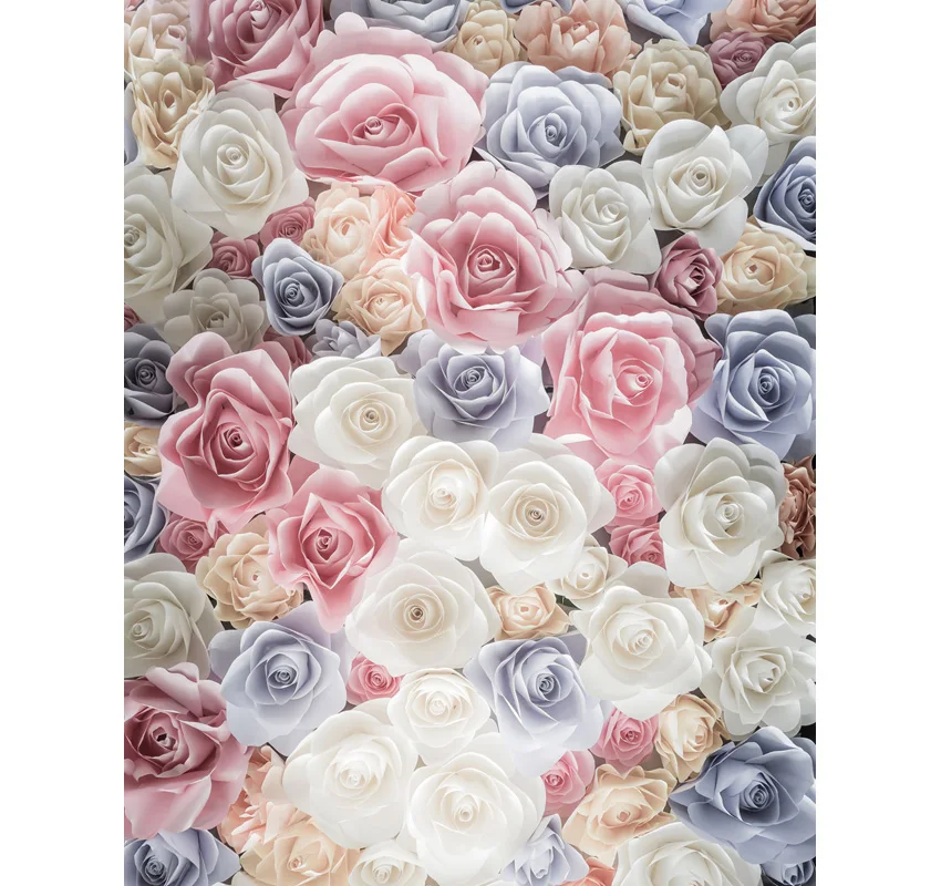 

Floral vinyl cloth flower wallpaper valentine photography backdrops for newborn wedding baby photo studio portrait backgrounds