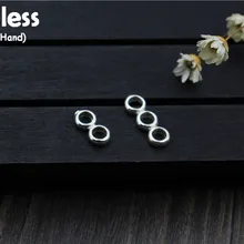 Uglyless натуральная S 925 пробы серебро фурнитура для бусин ювелирные изделия DIY бусины ювелирных изделий Полые ручной работы ювелирные изделия ручной работы