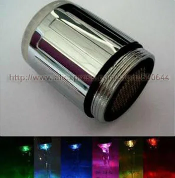 

LED Water Faucet Light 7 Colors Changing Glow Shower Stream Tap for Bathroom Kitchen & 50PCS/Lot DHL/UPS/EMS Free Shipping