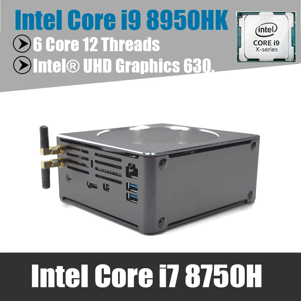 

Xeon E-2176M Mini PC Intel i9 8950Hk Windows10 linux DDR4 Ram Core i7 8750H Wifi M.2 NGFF/Nvme SSD HDMI DP Gaming Computer