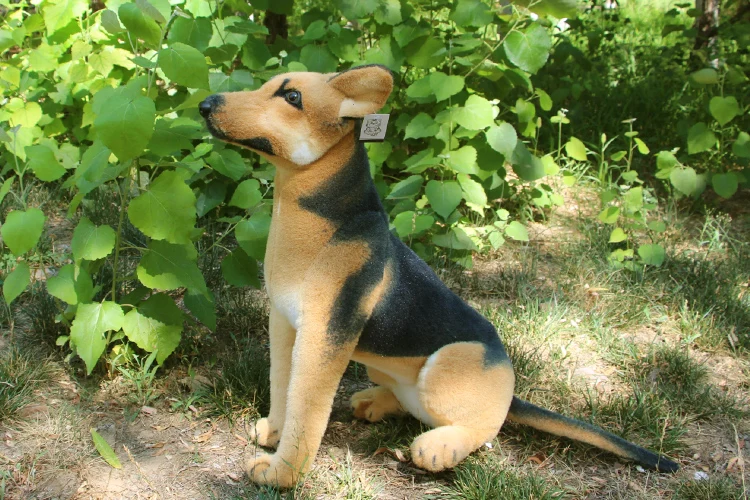 

Приседающая плюшевая собака wolfhound, примерно 35 см, Рождественский подарок h2993