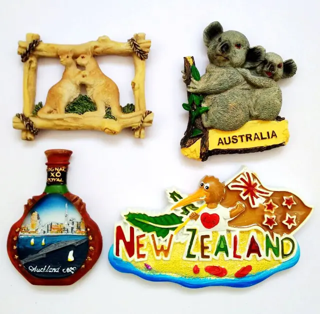 Hot Sale New Zealand Tourism Souvenirs 3D Resin Fridge Home