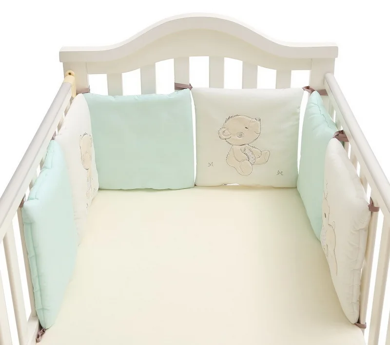 UK /_ Literie pare-chocs BABY Bébé Enfant Berceau tissé épais Peluche Coussin Oreiller