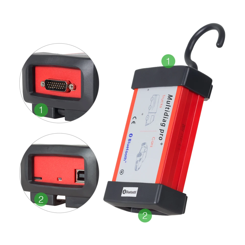 Диагностический сканер Multidiag Pro + vci 2016 R0/2017 R1 с одной зеленой платой PCB OBDII|auto