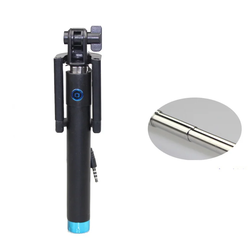 Mini Selfie Stick with Button Wired Silicone Handle Monopod Universal for IPhone 6 5 Android Samsung Huawei Xiaomi Sticks Mini Selfie Stick with Button Wired Silicone Handle Monopod Universal for IPhone 6 5 Android Samsung Huawei Xiaomi Sticks