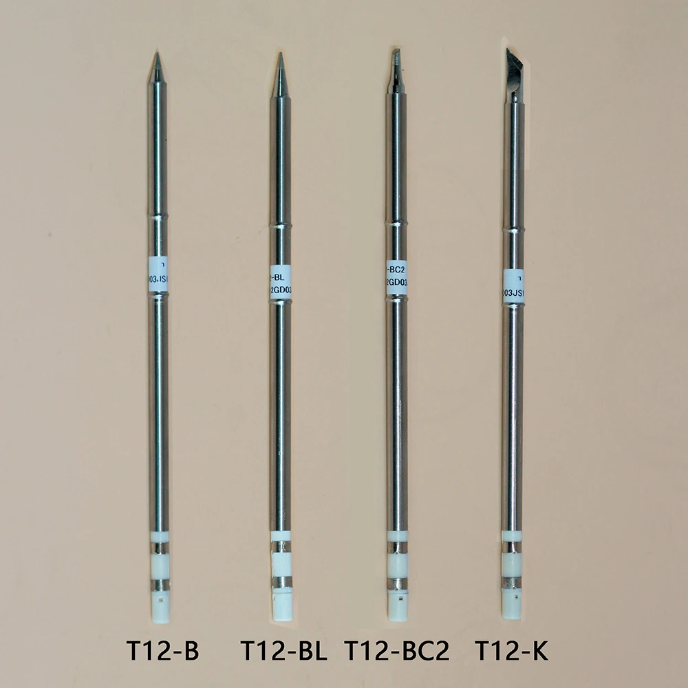 

T12-K T12-B T12-BC2 T12-BL Solder Iron Tips T12 series for Hakko Soldering Rework Station FX-951 FX-952
