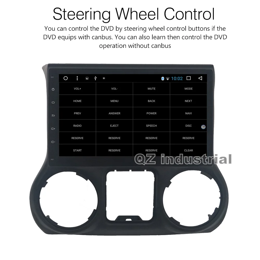 Clearance QZ industrial HD 10.2" 8core Android 8.1 T8 for Jeep Wrangler Car DVD player with 3G 4G WIFI Bluetooth Navi GPS Radio RDS Map 3 Clearance QZ industrial HD 10.2" 8core Android 8.1 T8 for Jeep Wrangler Car DVD player with 3G 4G WIFI Bluetooth Navi GPS Radio RDS Map 3