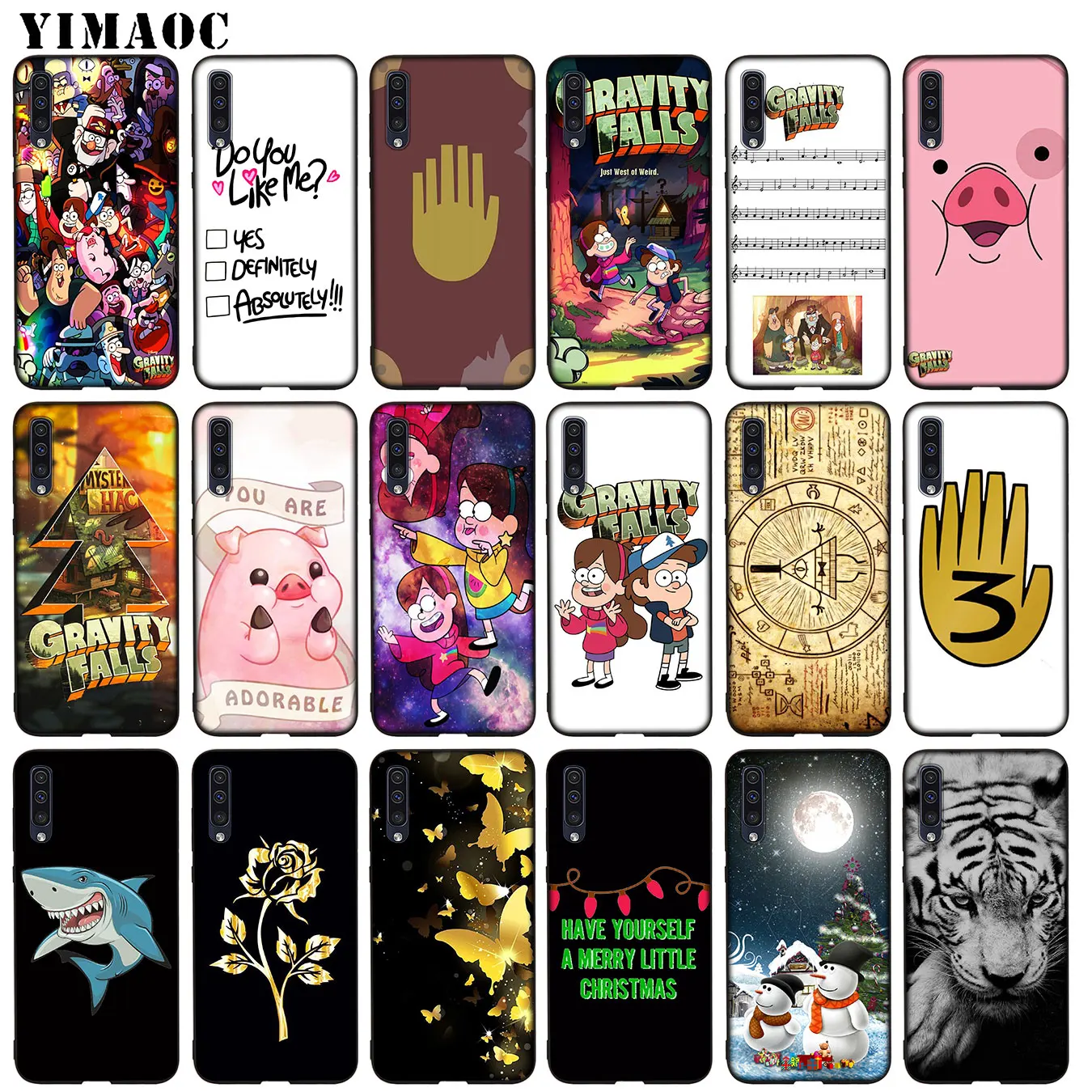 

YIMAOC Gravity Falls Soft TPU Silicone Case for Samsung Galaxy A70 A60 A50 A40 A30 A20 A10 A50S A40S A30S A20S A10S Black Cover