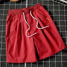 JAYCOSIN Для мужчин шорты летние модные Повседневное Однотонная одежда, средняя талия, с карманами, с эластичной резинкой на талии на плоской подошве спортивные свободные шорты April25 P30