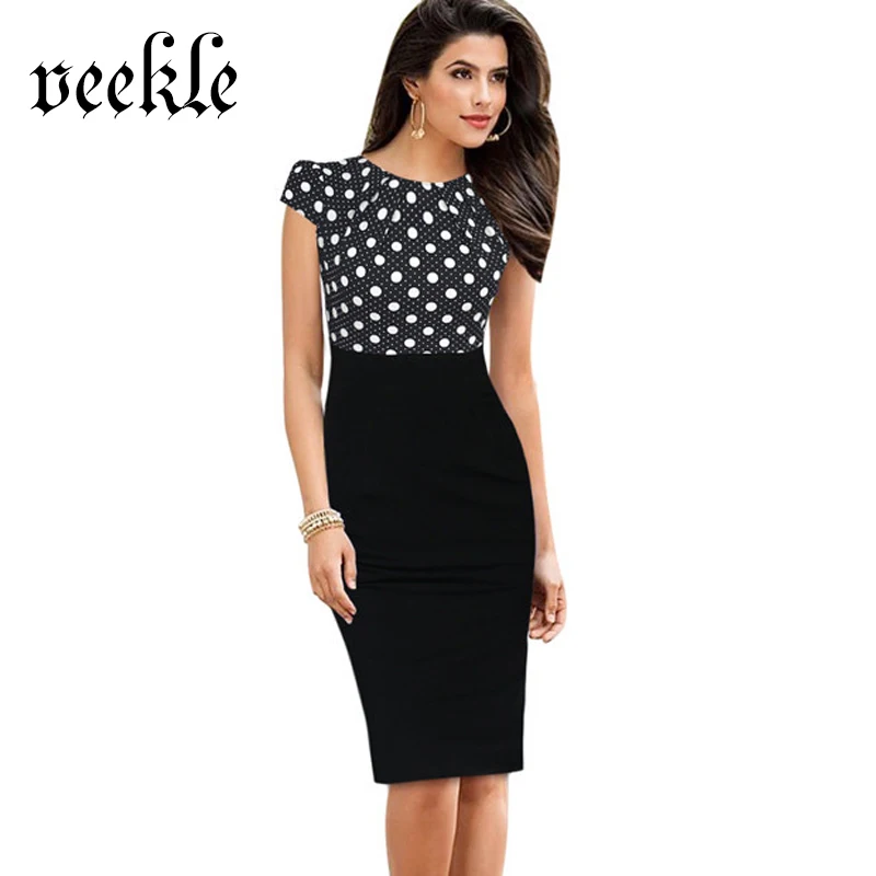 

2016 Europe Women Sleeveless Elegant Print Clothing Party Wear to Work Sheath Beautiful Fashion Pencil Dress Femme Robe Kleider