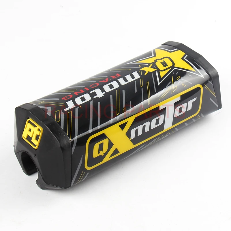 

Black Motorcycle 1 1/8" Handlebar Fat Bar QX logo Pad Slider Grip For CRF RMZ YZF ATV Dirt Pit Bike MX Motocross Enduro SM