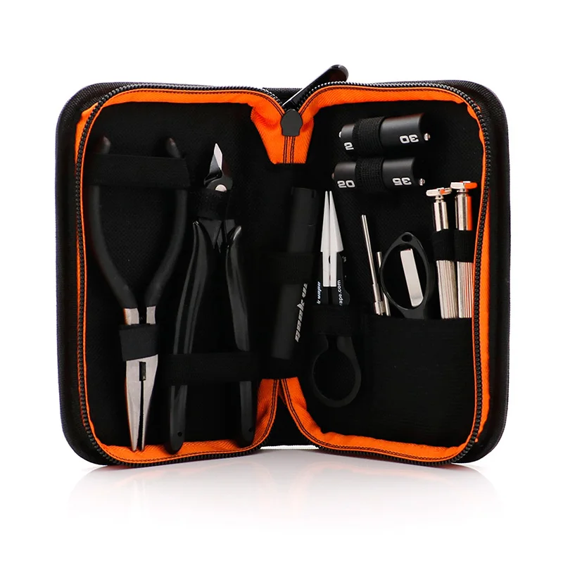 

Original Geekvape Mini Tool Kit Geek Vape ecig DIY Tools Accessory Mini Kit Stainless Steel pliers scissors screwdriver Tweeze