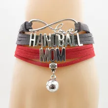 Любовь человек гандбол браслет ручная работа любовь гандбол мама обаятельные Браслеты и ожерелья, браслеты для женщин и мужчин