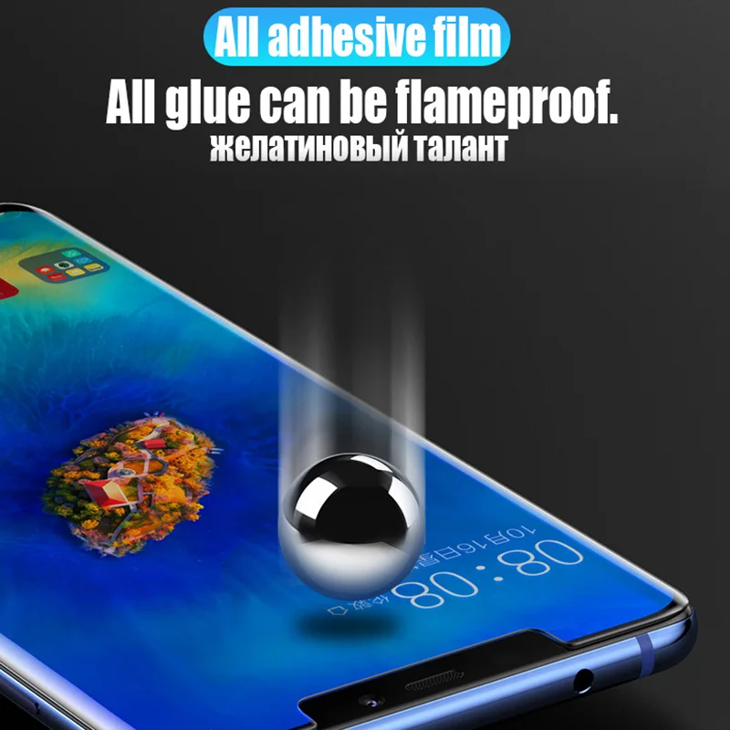 Полное покрытие УФ Клей закаленное стекло для huawei mate 20 Pro защита экрана на huawei mate 20 Pro прозрачная защитная пленка