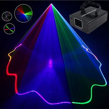 

RGB DMX Laser Line Scanner Stage Lighting Beam Effect Projector Light Professional DJ Dance Bar Xmas Party Disco Show Lights