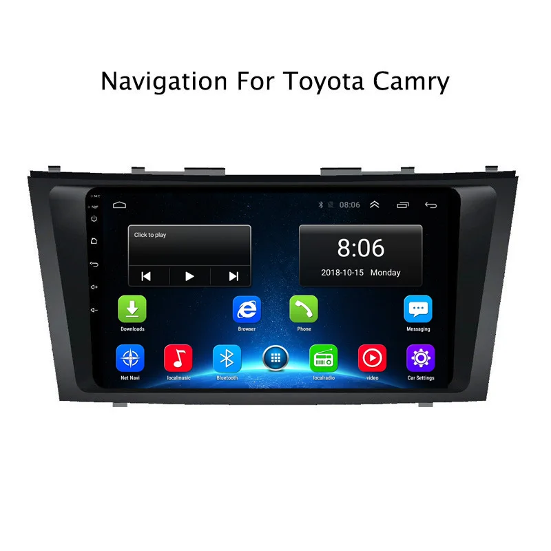 

NAVITOPIA 10.1inch 4G LTE WIFI Head Unit for Toyota Camry 2007-2011 Android 6.0 2G+32G Car DVD Multimedia GPS Navigation