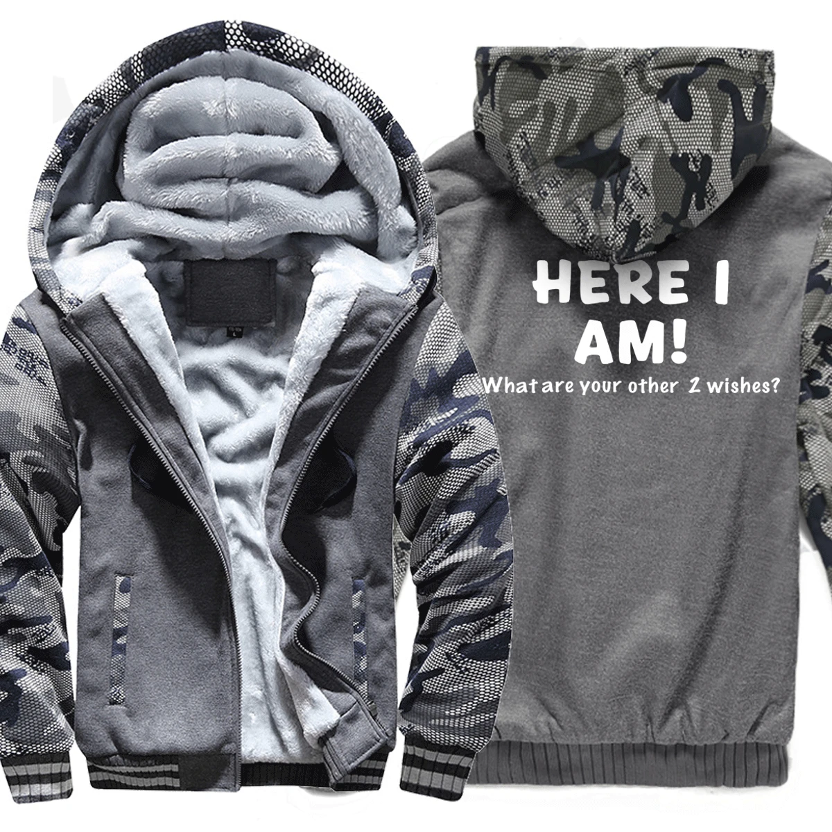 

Sweatshirts Men Print HERE I AM Hoody 2019 Hot Sale Winter Thick Hoodie Brand Camouflage Sweatshirt Tracksuit Hipster Hot Sale