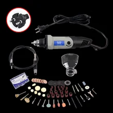 Russia Hilda 400W Mini Electric Drill with 6 Position Variable Speed Dremel Rotary Tools Mini Grinder Grinding Machine