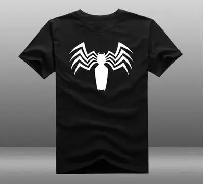 Фильм Человек-паук футболка Веном Человек-паук череп мужская футболка отражающий светильник летние хлопковые футболки - Цвет: 19
