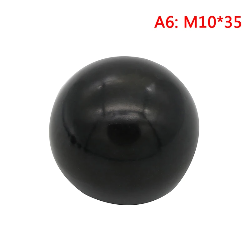 Черный пластик M4/M5/M6/M8/M10/M12 Резьбовая Шарообразная головка Зажимная гайка ручка - Цвет: A6