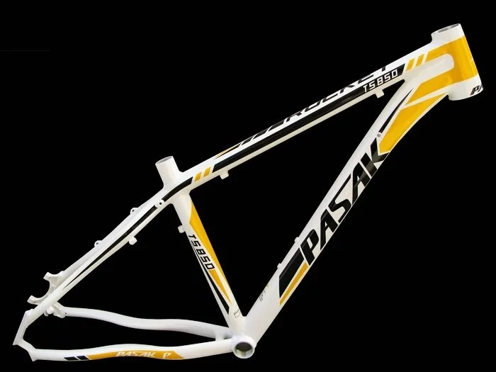 Рама для горного велосипеда PASAK TS850 rocket 7005 из алюминиевого сплава имеет внутреннюю передачу - Цвет: 16inch white golden