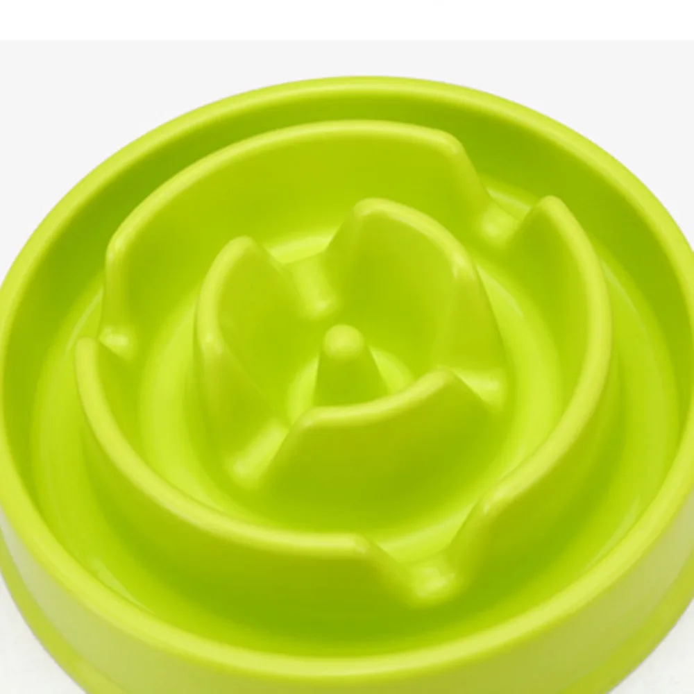 Pet Dog предотвращающее удушье устройство для кормления собак медленное поедание чаша для домашних животных здоровый дизайн предотвращает глютоний ожирение желтый/синий/розовый миски для собак