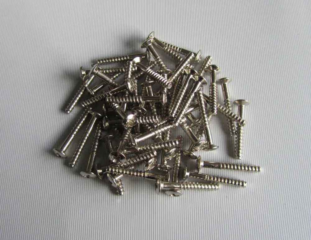 

Pack of 50 Nickel Strat/Tele Single Coil Pickup Screw Mounting Screws