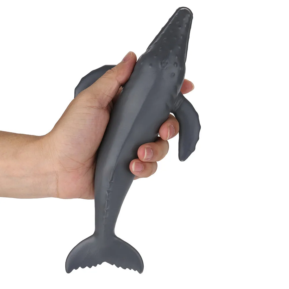 Новые Мягкие Мультяшные игрушки для ванной моделирование горбатого кита нарастающее при сжатии игрушка для снятия стресса игрушки высокого качества Прямая