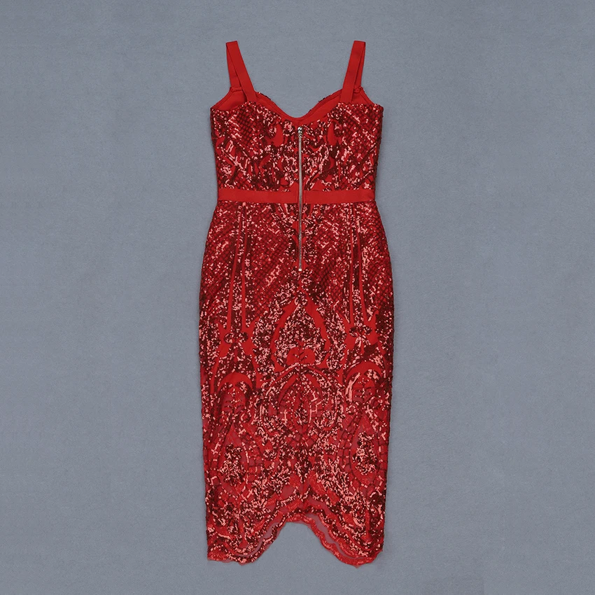 Новое летнее платье женское сексуальное без рукавов блестки ремень повязка платье красное Vestidos De Fiesta вечеринка Bodycon Club платье